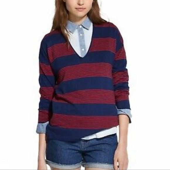 Madewell Deckhouse Cotton Wool‎ Blend Sweater Women’s Small #03579 - Picture 1 of 9